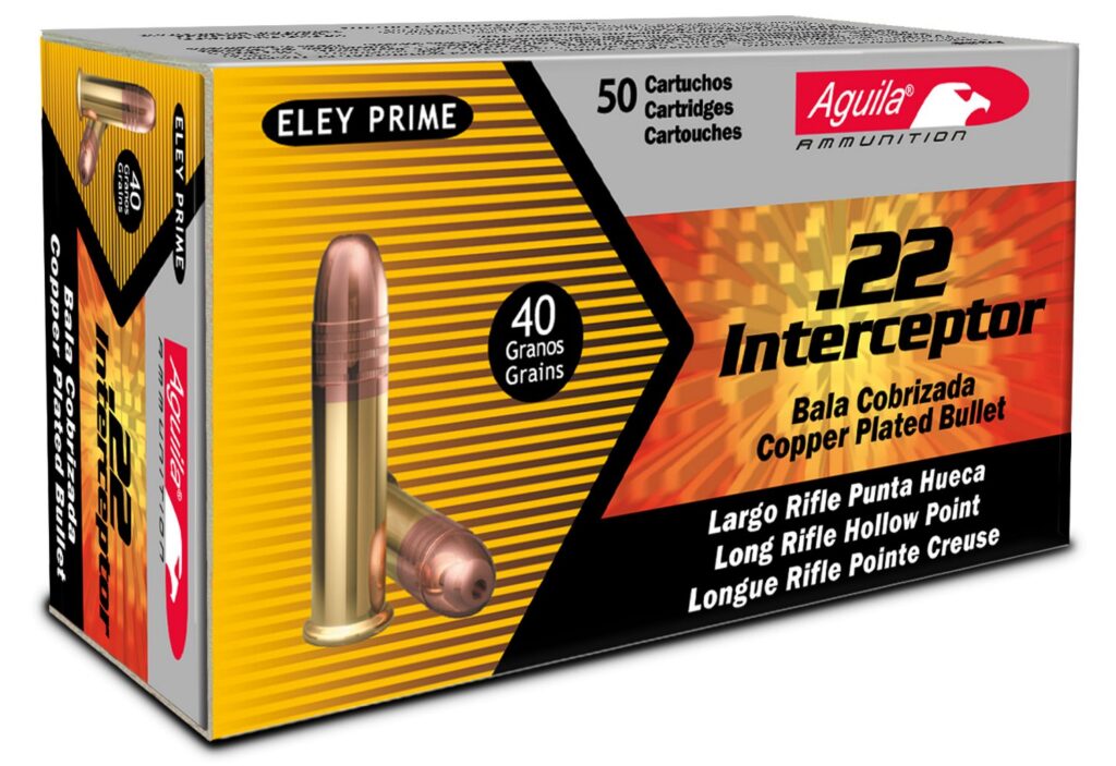 Aguila Ammunition Interceptor .22 Long Rifle 40-Grain Hollow Point Rimfire Rifle Ammunition