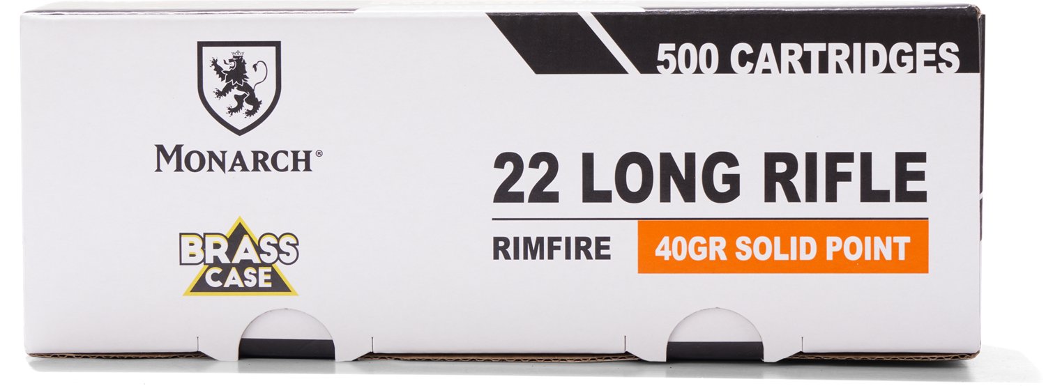 Monarch .22LR 40-Grain Rifle Ammunition - 500 rounds